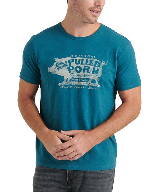 Lucky Brand Men S Pulled Pork Graphic T Shirt Reviews T Shirts