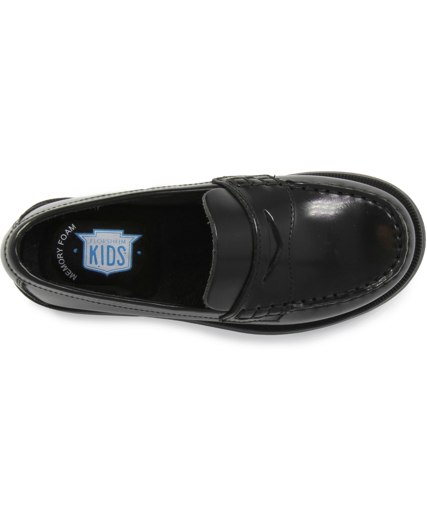 Туфли Florsheim Croquet Penny Loafer JR. Shoes для мальчиков, цвет: Чёрный — фото 6