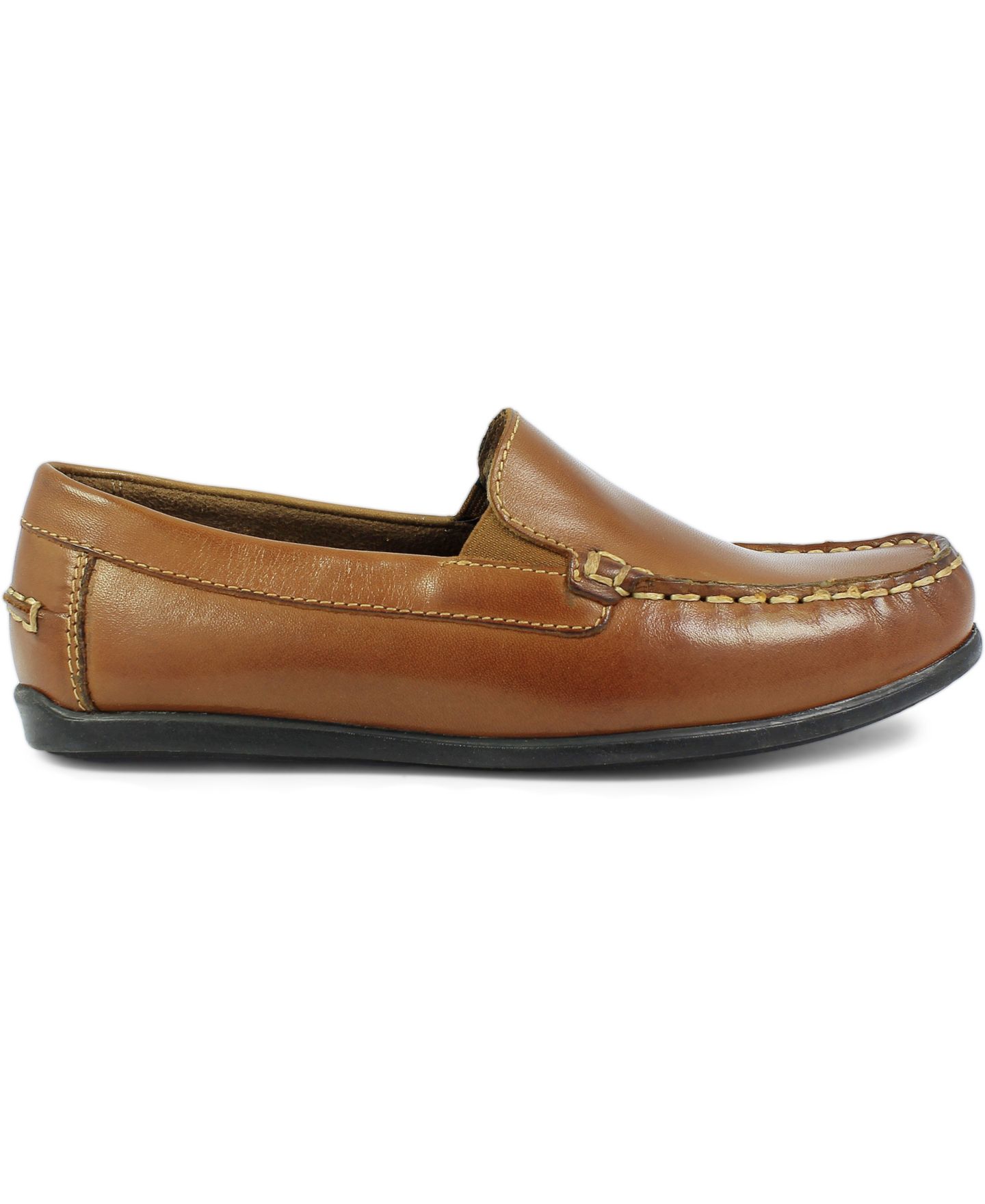 Туфли Florsheim Jasper Venetian, JR. Shoes для мальчиков-малышей, цвет: Седельно-коричневый рыжевато-коричневый — фото 3