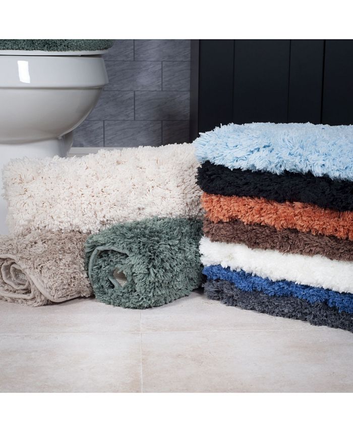 Baldwin Home 3 Piece Super Plush NonSlip Bath Mat Rug Set & Reviews Bath Rugs & Bath Mats