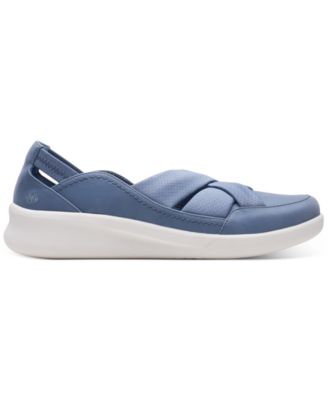 clarks blue flats