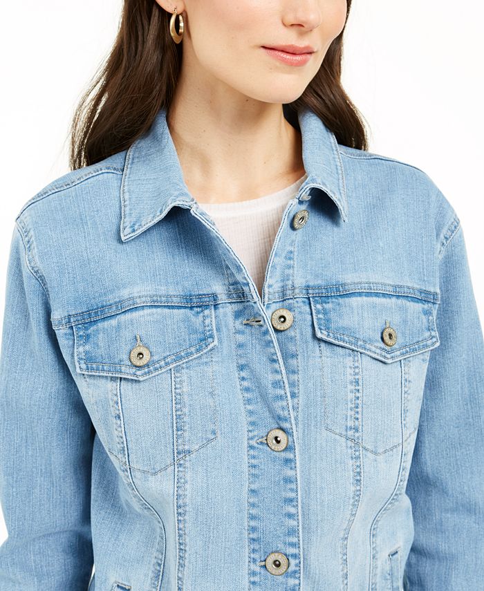 Style & Co Denim Jacket, Created For Macy's & Reviews - Jackets ...