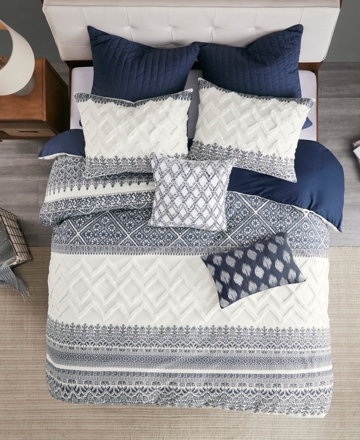Ink+Ivy Mila Chenille 3-Pc. Comforter Set