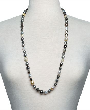 Belle de Mer - Multicolor Cultured Pearl 34" Strand Necklace