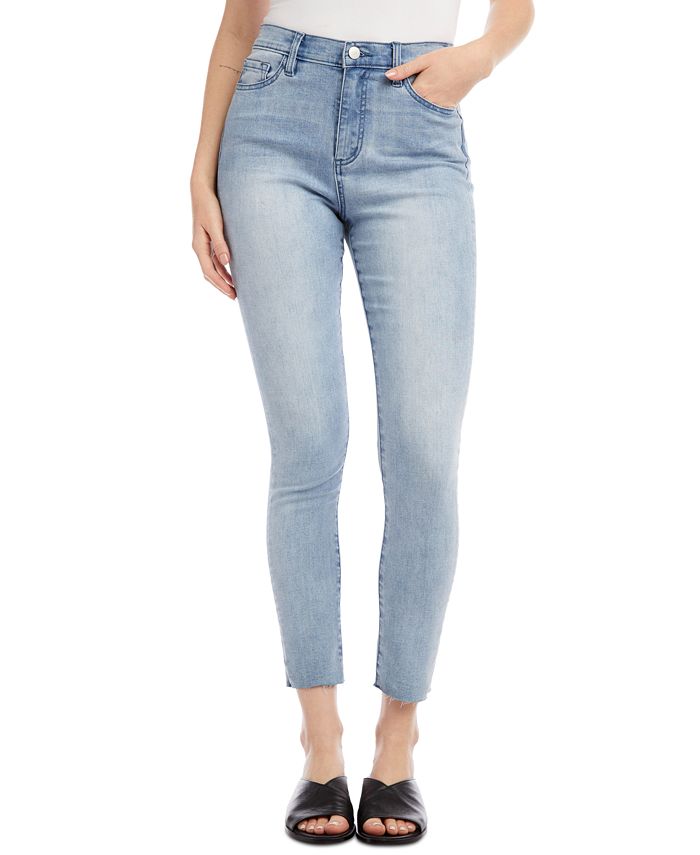 Karen Kane Stretch Slim Wide-Leg Denim Jeans