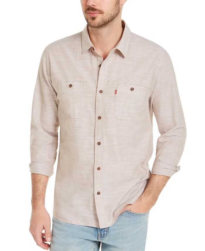 Levi's Men's Chambray Two-Pocket Shirt - Macy's