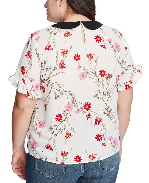 cece peter pan collar top