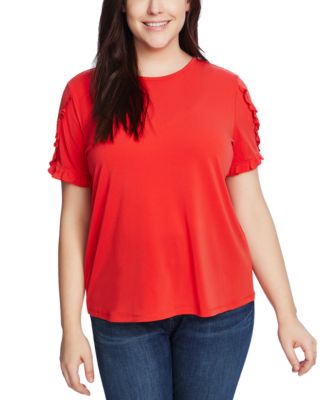 CeCe - Plus Size Ruffled-Sleeve Top