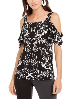 macys cold shoulder tops