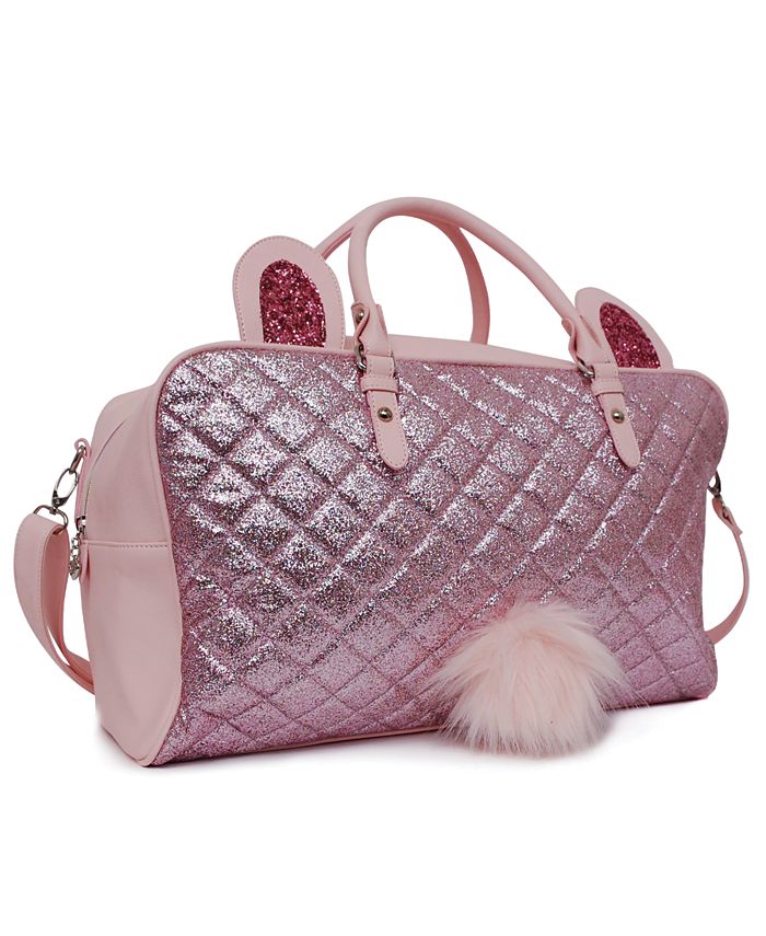 OMG! Accessories Glitter Bunny Duffle Bag Macy's