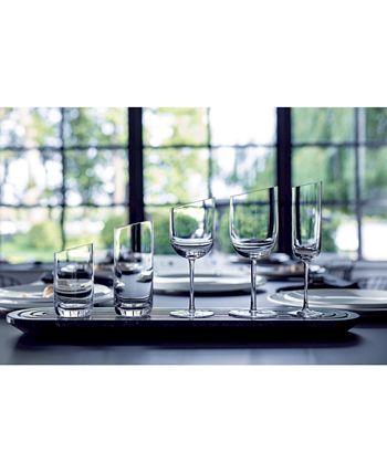 Villeroy & Boch New Moon Set, 4 Pieces, Elegant, Modern Sloping Champagne,  Crystal Glass, Transparent, Dishwasher Safe,170 Milliliters
