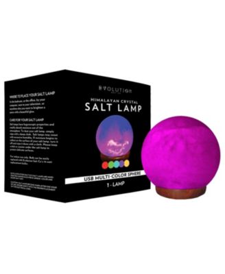 multi colored salt lamp