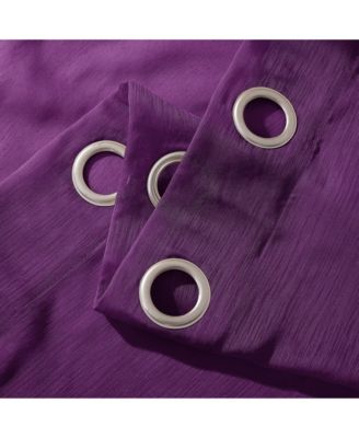 Malibu Linen Look Sheer Grommet Window Panel