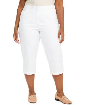 macy's white capri pants