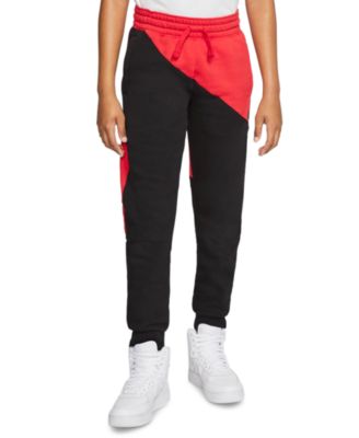 nike red and black joggers