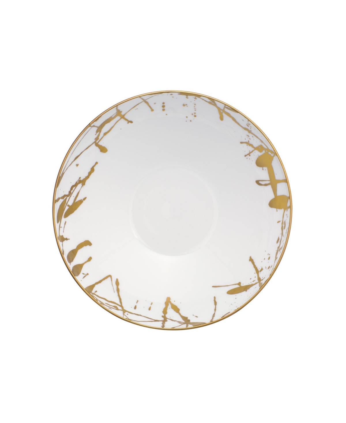Noritake Raptures Gold Round Vegetable - White And Gold