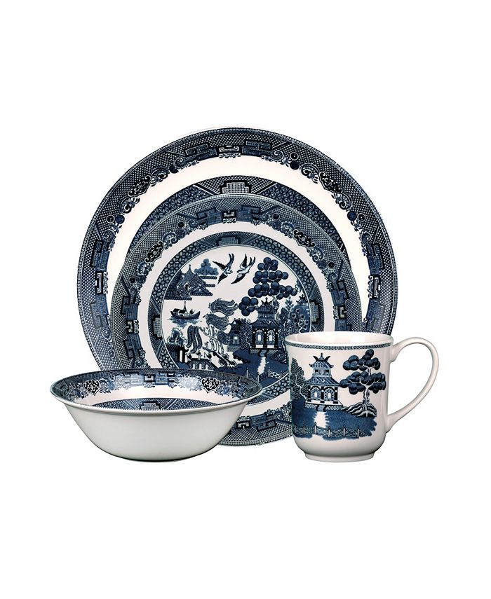 Johnson Bros. Willow Blue 4 Piece Place Setting Macy s
