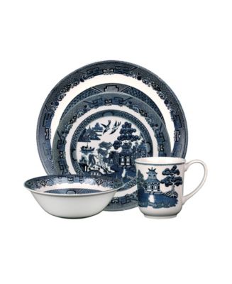 Johnson Willow Blue 4-Piece Place Setting Macy's