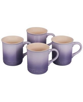 Le Creuset 14 oz. Stoneware Set of Four Coffee Mugs - Macy's