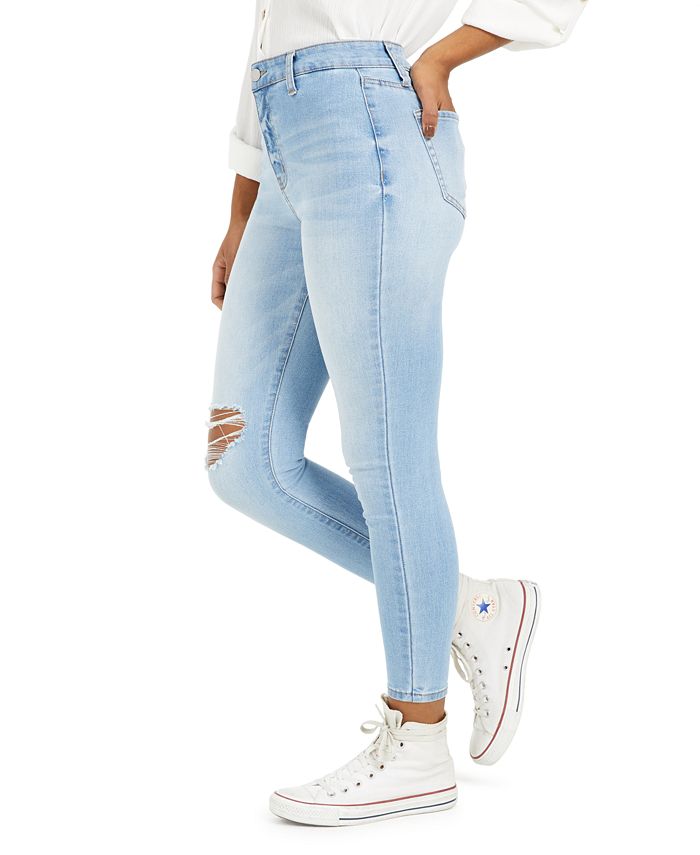 Tinseltown Juniors' Ripped Skinny Jeans Macy's