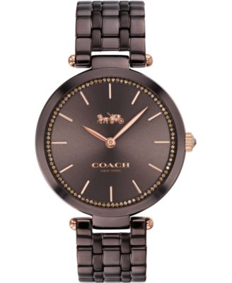 COACH - Women's Park Chocolate Stainless Steel Bracelet Watch 34mm