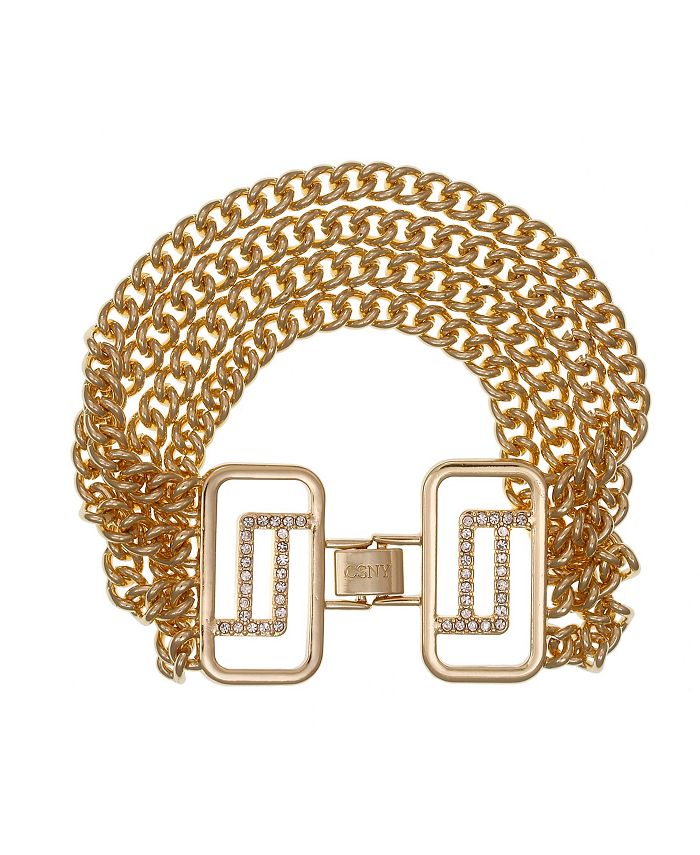 Christian Siriano New York - Gold Tone Chain Clasp Bracelet