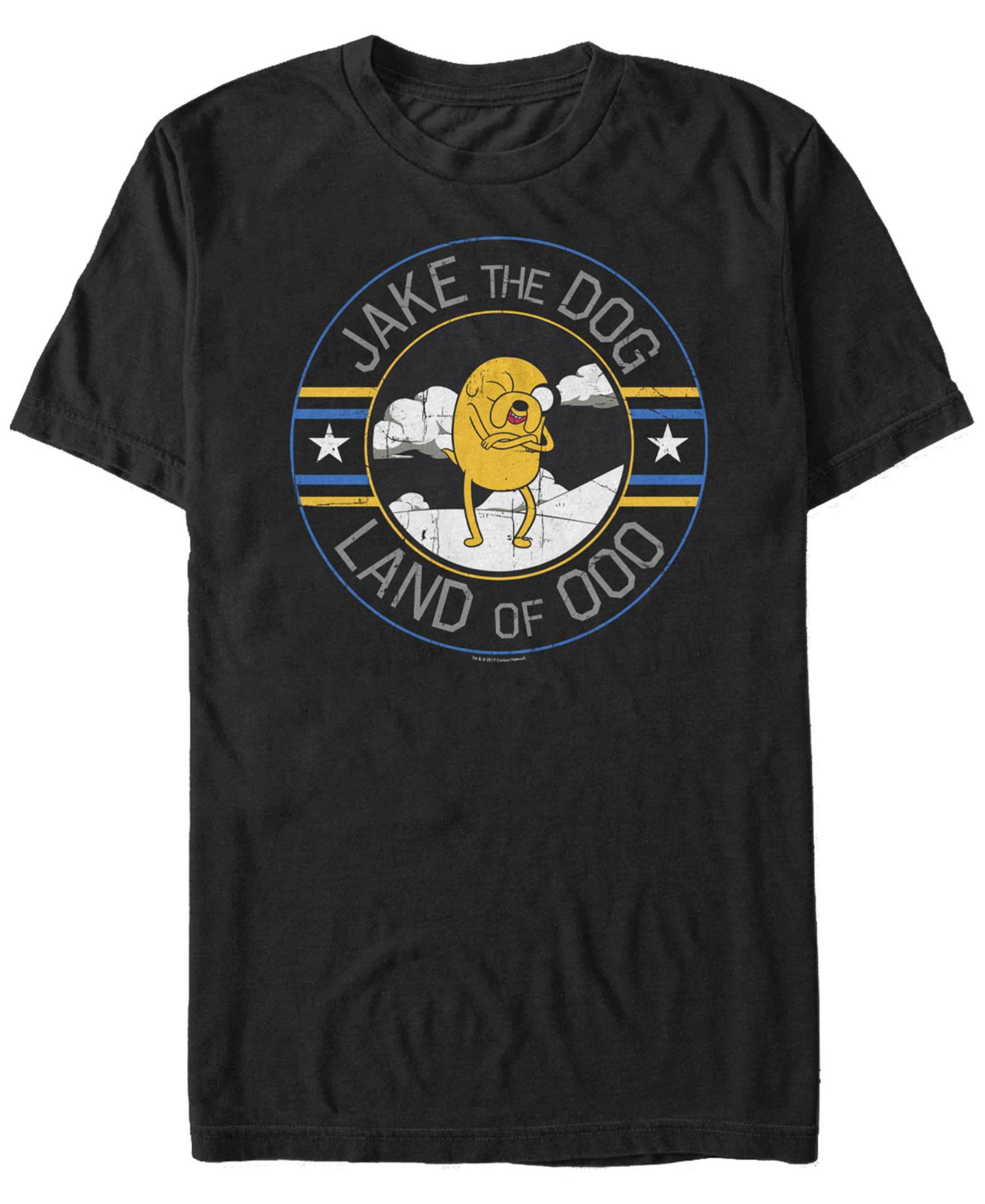 Мужская рубашка Fifth Sun Adventure Time Jake The Dog Land of Ooo Short Sleeve T, цвет: Чёрный — фото 1
