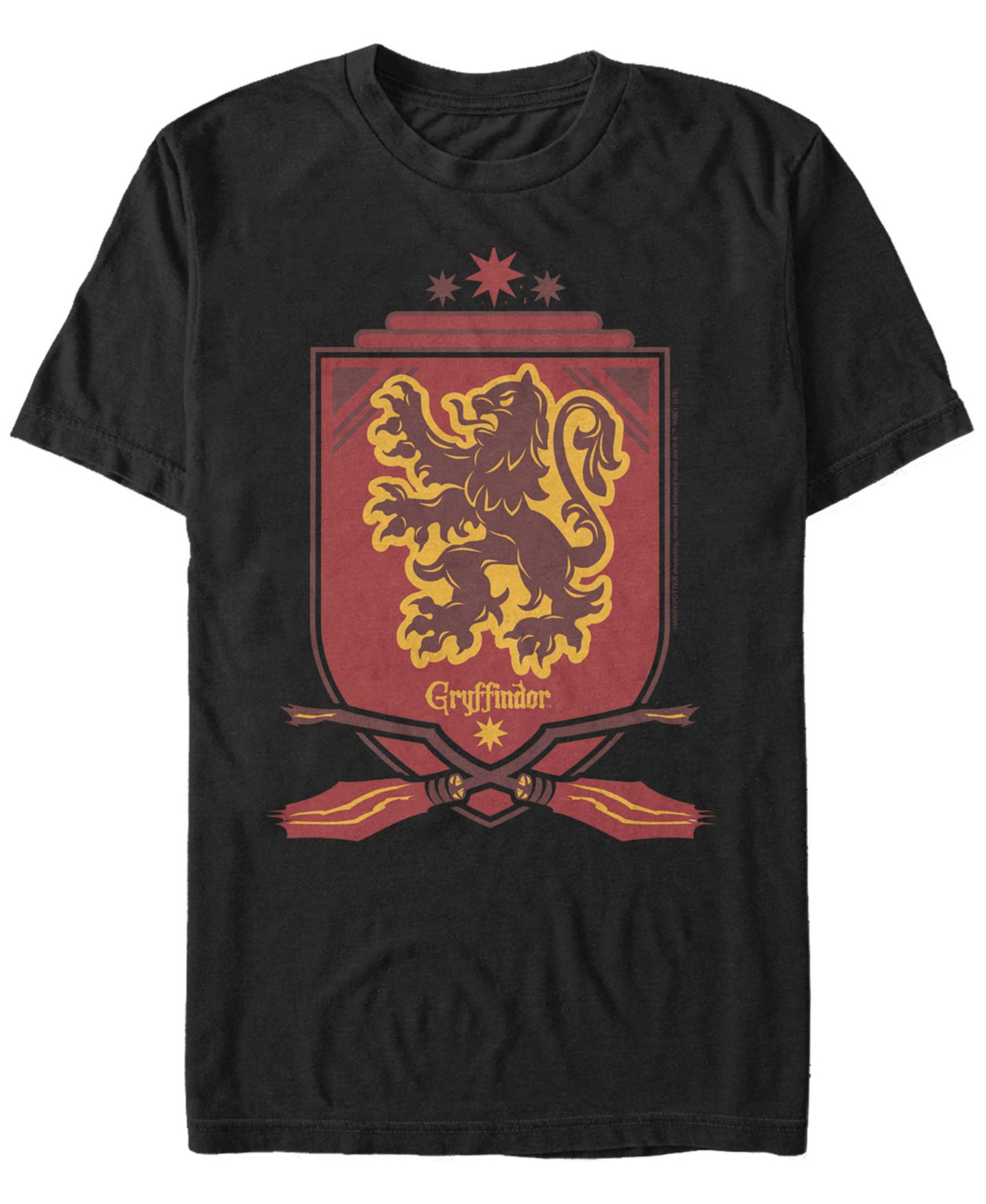 Мужская футболка Fifth Sun Harry Potter Gryffindor Broomstick Shield Short Sleeve — фото 1