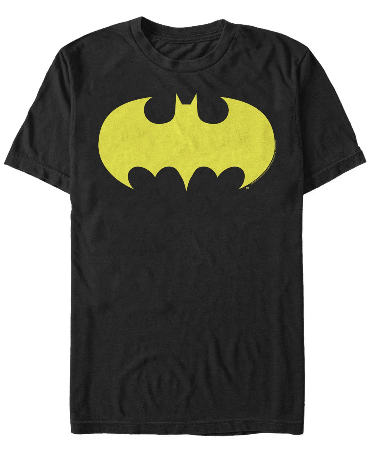 Мужская футболка Fifth Sun DC Batman Classic Yellow Bat Logo Short Sleeve — фото 1