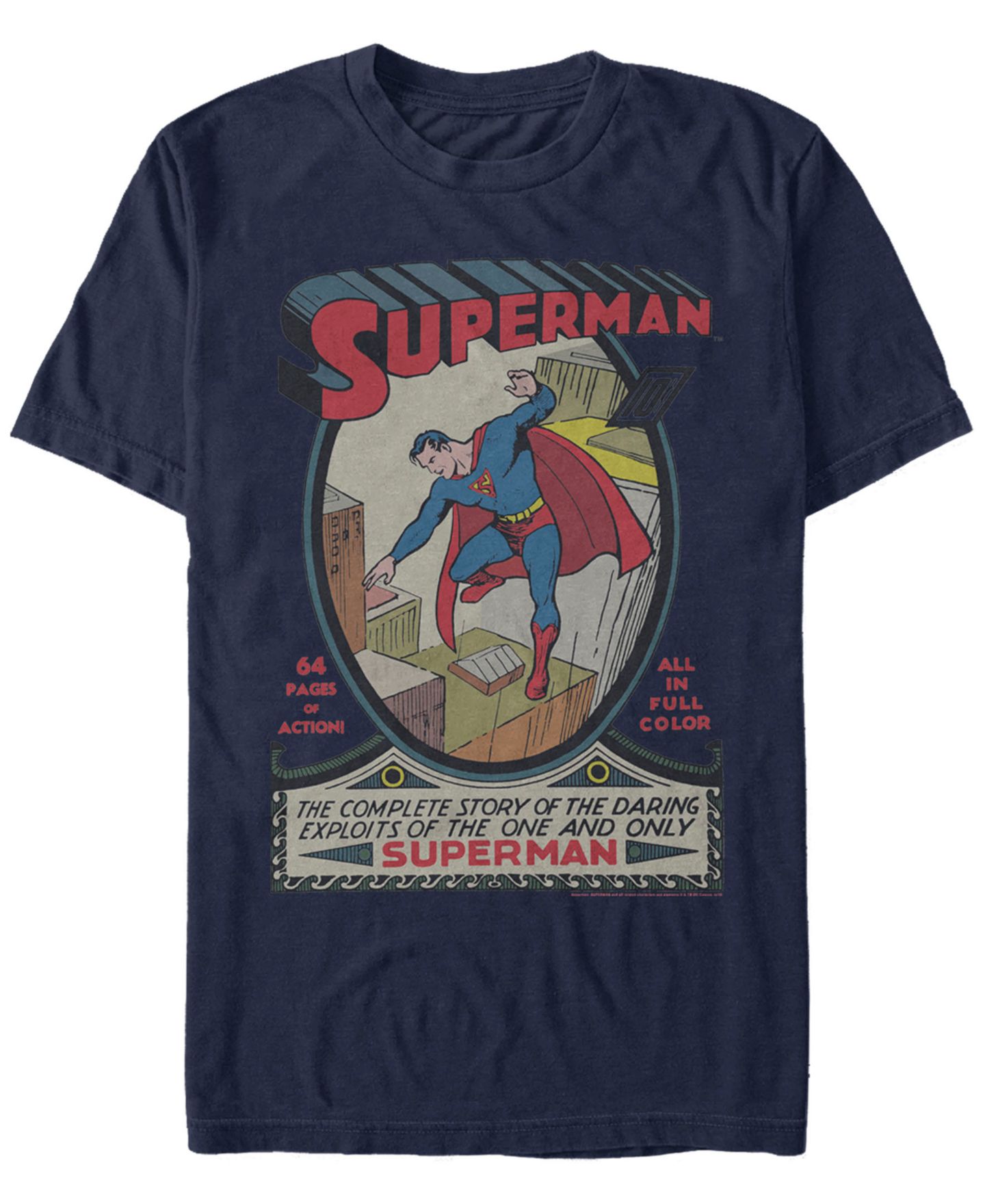 Мужская футболка Fifth Sun DC Superman The Complete Story Comic Cover Short Sleeve — фото 1