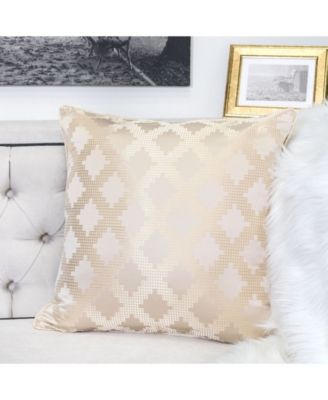 Ellie Satin Jacquard Decorative Pillow, 20" x 20"