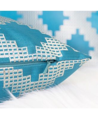 Ellie Satin Jacquard Decorative Pillow, 20" x 20"