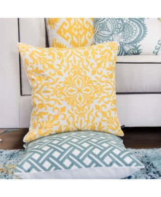 Victoria Cotton Decorative Pillow, 20" x 20"