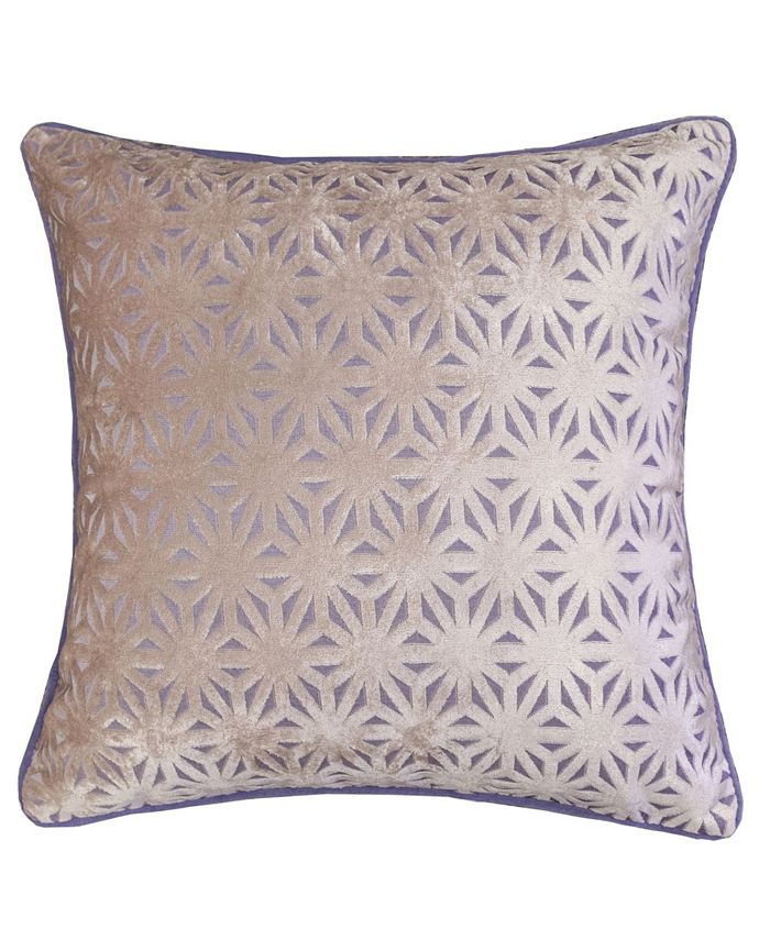 Homey Cozy Allison Modern Velvet Square Decorative Throw Pillow - Macy's