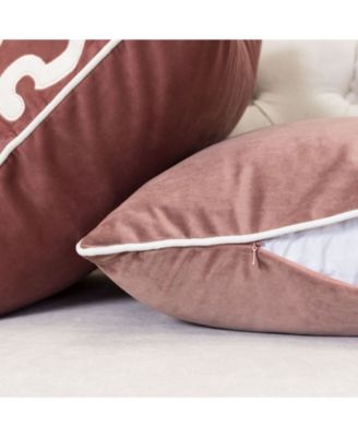 Homey Cozy Skylar Velvet Decorative Pillow, 20" x 20"