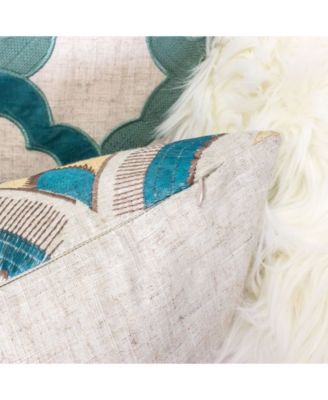 Amy Embroidery Decorative Pillow, 20" x 20"