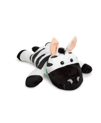 Melissa and Doug - Cuddle Zebra Jumbo Plush Stuffed Animal with Activity Card