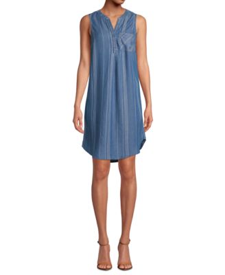 macy's petite denim dresses