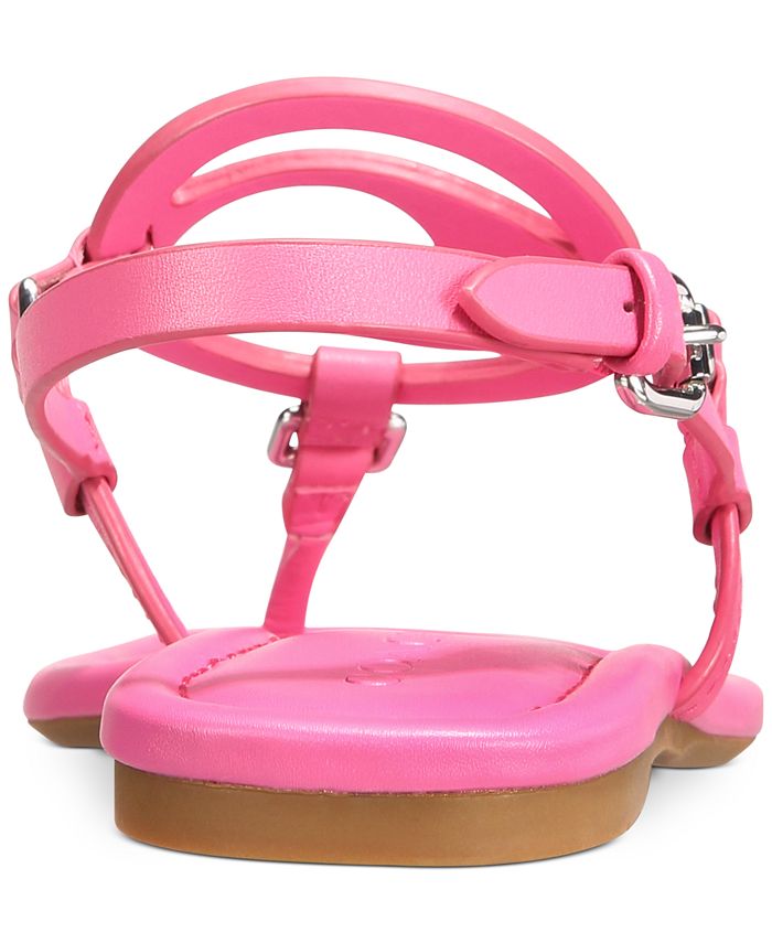 COACH Women's Jeri Leather Sandals & Reviews Sandals Shoes Macy's
