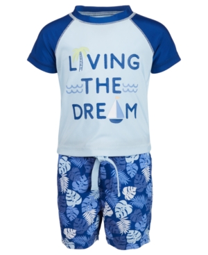 First Impressions Baby Boys 2-Pc Living the Dream Rash Guard Set Created for Macy's