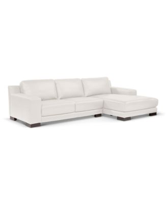CLOSEOUT! Darrium 2-Pc. Leather Sofa with Chaise, Created for Macy's