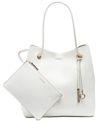 calvin klein gabrianna small tote