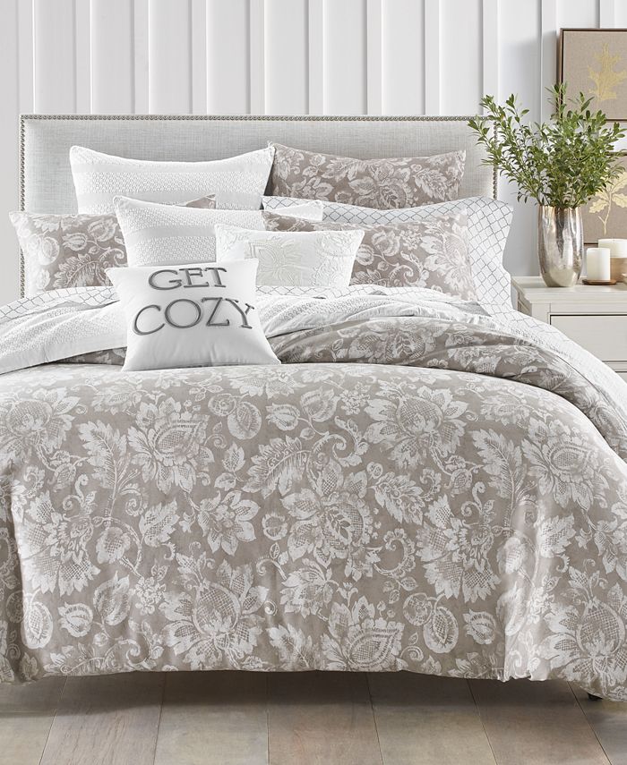 Charter Club Jacobean 300 Thread Count, Macy S King Bed Comforter