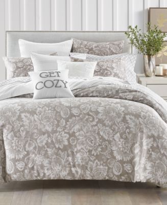Charter Club Jacobean 300-Thread Count Bedding Collection, Created for ...