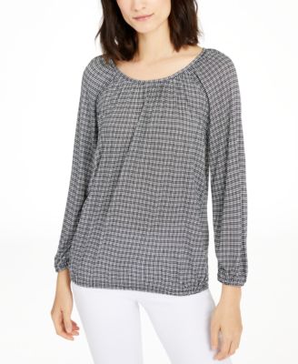 macys michael kors petite tops