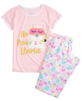 Max & Olivia - Big Girls No Probllama Pajamas Set