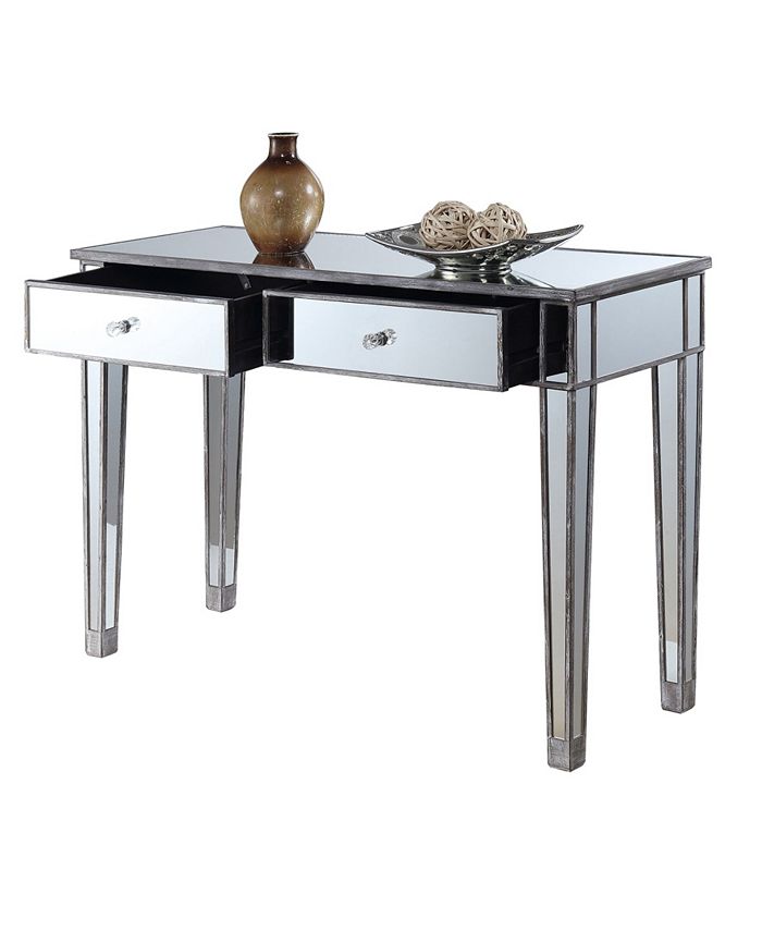 Convenience Concepts Gold Coast Mirrored Desk Macy's