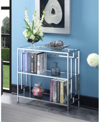 Town Square Chrome 3 Tier Bookcase