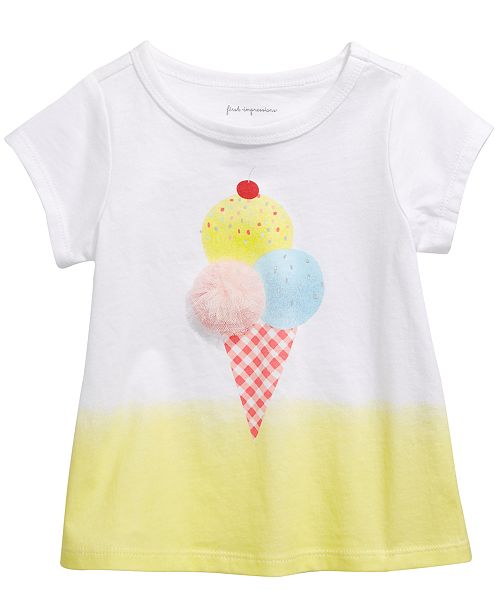 Baby Girls Ice Cream Print T Shirt Created For Macy S
