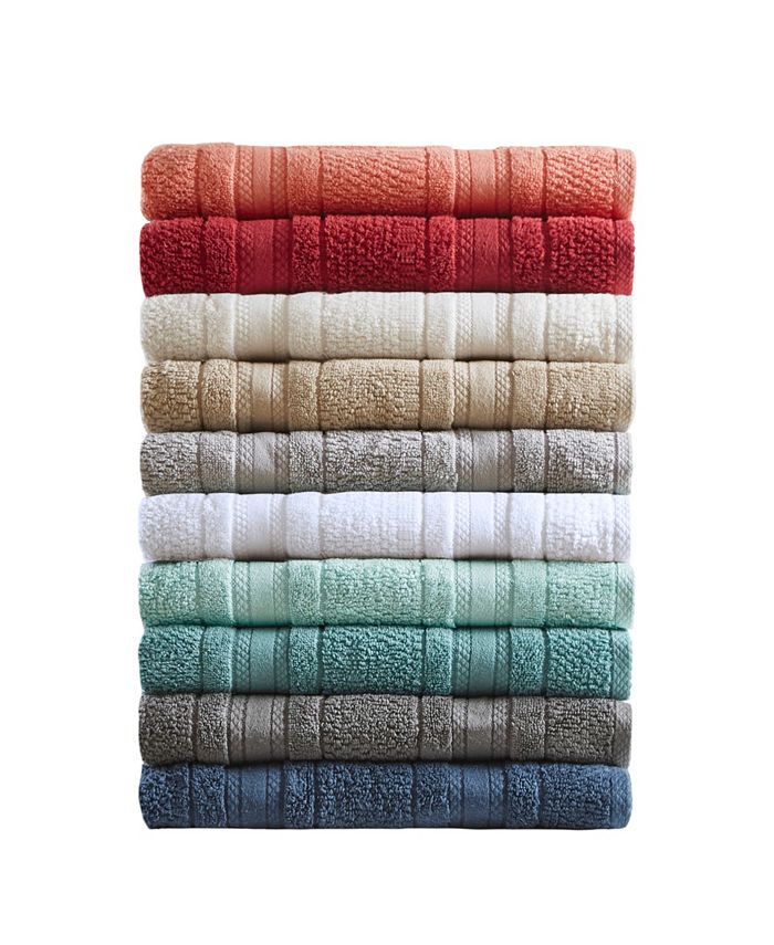 Madison Park Essentials Adrien Cotton 6Pc. SuperSoft Towel Set & Reviews Bath Towels Bed